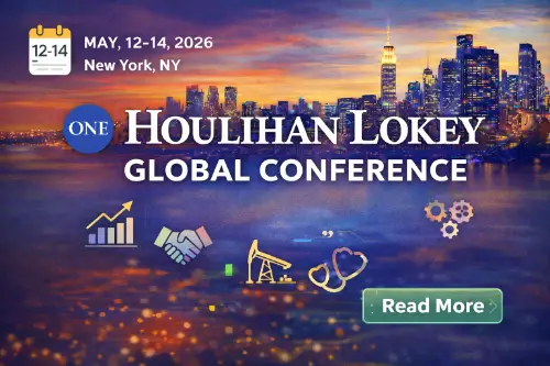 Banner for ONE Houlihan Lokey Global Conference in New York, NY.
